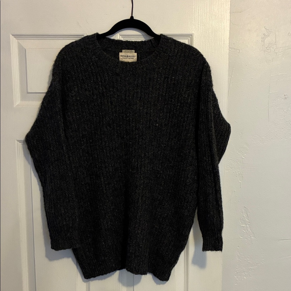 Denim & Supply Ralph Lauren Charcoal Crewneck Sweater